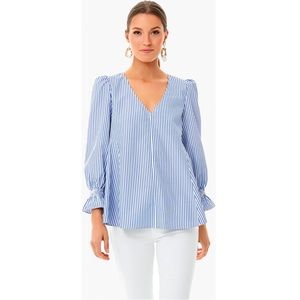 Tuckernuck Blue Stripe Easton Blouse